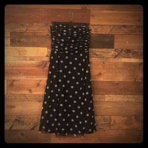 Vintage BCBG Black & White polkadot Dress